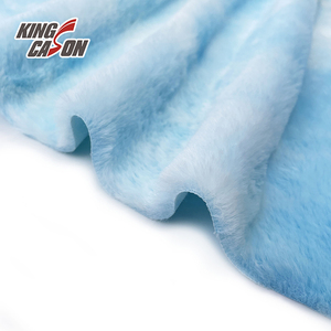 Kingcason Nhà Máy Của 100% Polyester Thỏ Giả Lông Lông Cừu Vải Tie Nhuộm In Chăn Đồ Ngủ Bộ Đồ Giường & Đồ Chơi Từ Trung Quốc - Product Image 5