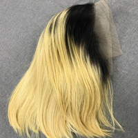 Perruque Bob en cheveux humains naturels, couleur Ombre 1B/613, 8-14 pouces, prix bon marché, vente directe en usine, 13x4, perruque Lace Bob