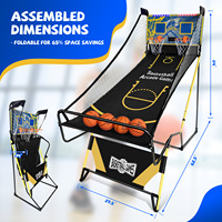 Machine de tir de basket-ball automatique pliable pour deux joueurs LQJ02 Chine Divertissement pour enfants et adultes