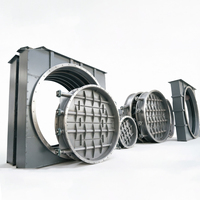 Vanne papillon de ventilation électrique, vanne à persiennes industrielle pour pipeline, vanne d'air manuelle en acier inoxydable pour gaz de combustion, vente en gros