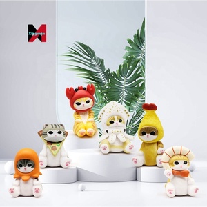 Mariscos camarones fritos gato figura COS gato comida jugar tiburón gato exportación muñeca modelo escritorio ornamento decoración estatua - Product Image 2