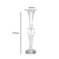 Candélabre moderne en métal à 5 bras, pendentifs suspendus, centre de table de luxe pour mariage, porte-bougie, décoration pour banquets et événements