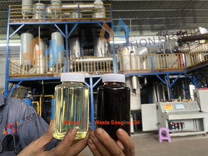 Usine de raffinage et de distillation de pétrole brut en <span class=keywords><strong>huile</strong></span> de base FUOOTECH de type géant, technologie la plus récente, 10 tonnes/jour, modèle FS-HDM-2 - Product Image 5