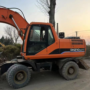 Doosan DH210W-7 210-7 DH210 Pelle sur pneus Machine lourde en stock Pelle sur chenilles mobile Pelle d'occasion en vente - Product Image 5