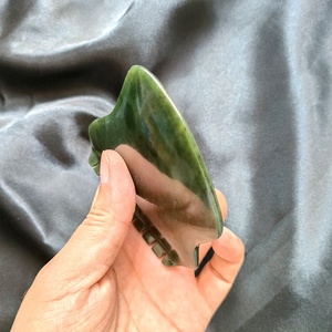 Customized Green Nephrite Jade Gua Sha <strong>Scraping</strong> Massage Tool Facial Nephrite Guasha Board Helps Reduce <strong>Muscle</strong> Soreness - Product Image 5