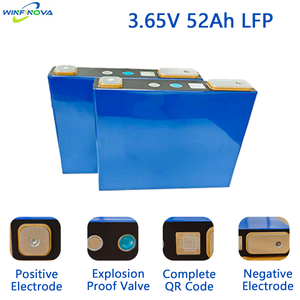 Chi phí-hiệu quả mật độ năng lượng cao 52/50AH LiFePO4 Prismatic pin di động CE chứng nhận IP65 bảo vệ 5000 chu kỳ ổn định - Product Image 2