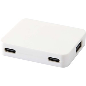 Hub USB Gaia a 4 Porte, Doppio Ingresso, in Alluminio e Plastica, Uscite USB-A e Type-C, Trasferimento Dati Efficiente, Modello 124449-1 - Product Image 1