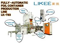 Machine à fabriquer des barquettes en aluminium pour contenants de 660 ml, 3 cavités, presse à cadre en C LK-T63