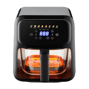 Fritadora de Aire Digital de Vidrio Borosilicato de 4.5 Litros (5 Cuartos) con Cesta Interior Metálica Inteligente de Calentamiento Rápido y Visibilidad, Más Vendida - Product Image 1
