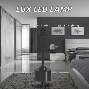 Hiện đại sang trọng có thể sạc lại không dây <span class=keywords><strong>LED</strong></span> bàn đèn thiết kế đơn giản không dây đèn bàn cho phòng ngủ nhà hàng trang trí nội thất Pin điện - Product Image 2