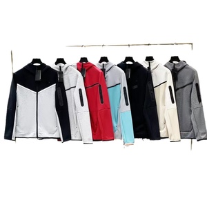 Áo hoodie nam chất liệu cotton dày dặn, in logo tùy chỉnh, chất lượng cao, kiểu dáng thể thao, khóa kéo toàn thân, bán buôn năm <span class=keywords><strong>2025</strong></span> - Product Image 5