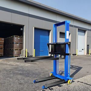 Montacargas Eléctrico Portátil de Una Tonelada, Carretilla Elevadora de Carga, Descarga Hidráulica, Apilador Autoelevador, Operación de Pie - Product Image 2