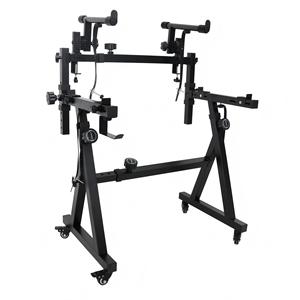 Double-layer Z-shaped instrument stand <b>with</b> pulleys. Electronic piano <b>keyboard</b> instrument stand suitable for 61-88-<b>key</b> Piano - Product Image 5