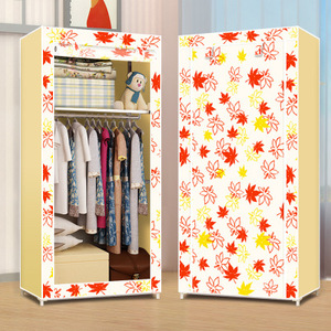 New Cheap Folding <strong>Plastic</strong> Canvas Fabric Clothes Storage Organiser Wardrobe Bedroom Furniture <strong>Cupboard</strong> - Product Image 3