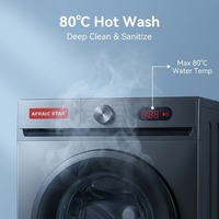 AFRAIC STAR Front-Loading Fully Automatic Stainless Steel Electric All-In-One Washer/Dryer 10kg Capacity Smart 1200 RPM Energy