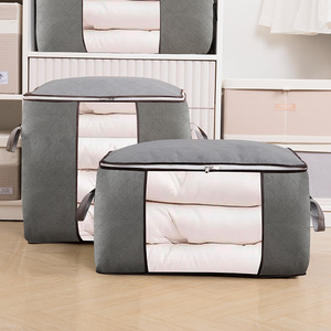 Clothing Storage Bag Rectangle Quilt Organizer With Window Bedroom Use - Product Image 2