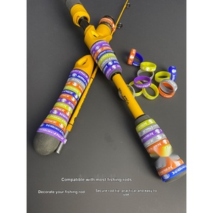 <span class=keywords><strong>Canne</strong></span> <span class=keywords><strong>à</strong></span> <span class=keywords><strong>pêche</strong></span> Little Yellow Duck avec poignée personnalisée, anneaux élastiques et protection en silicone - Product Image 2