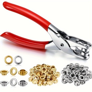 OEM ODM DIY Kit d'outils à œillets multifonctionnel durable, <span class=keywords><strong>Pince</strong></span> à œillets manuelle portable, Poinçon manuel pour rivets, Anneau en aluminium de 12 mm - Product Image 4