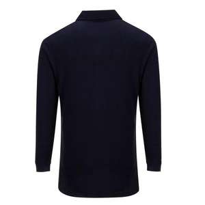 PORTWEST - FR10NARXL Fire resistant anti-static long sleeve <b>navy</b> <b>blue</b> <b>polo</b> <b>shirt</b> - EAN 5036108161782 FLAME RESISTANT WORKWEAR - Product Image 2