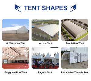 Tenda a baldacchino in stile cattedrale con struttura in acciaio e tessuto in PVC, design a campata libera per eventi <span class=keywords><strong>VIP</strong></span> di prestigio - Product Image 6