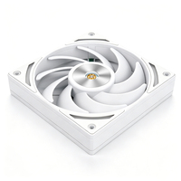Ventilateur de boîtier XINMAI blanc 120 mm en cuivre et aluminium avec ventilateur PWM 4 broches et LED ARGB pour boîtier d'ordinateur