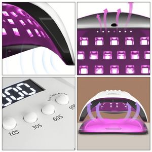 Lampe UV portable 2025 à succès, 180W haute puissance, LED lumière rouge, machine de manucure professionnelle avec prises US/EU pour femmes - Product Image 3