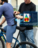 Sensor de análisis de presión para sillín de bicicleta FSR Textile, almohadilla de 16x10, sistema de mapeo de presión en tiempo real de 120Hz, biomecánica para ajuste de bicicleta