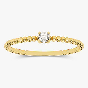 Bague élégante ronde en diamant Moissanite pour femmes bijoux de mariée en argent 925 de luxe bague de fiançailles fournisseur en gros - Product Image 1