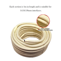 Tuyau de drainage flexible à double couche en PVC manuel de haute qualité pour climatiseurs 50 mètres par rouleau utilisation commerciale facile