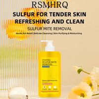 Savon liquide anti-acariens au soufre RSMHRQ 3-en-1 Nettoyage en profondeur Contrôle du sébum Apaise Hydrate Anti-acné Soin du dos Unisexe 300ml