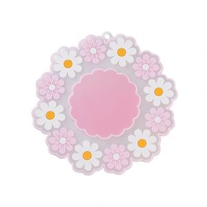 Tapis isolant pour la maison, dessous de plat floral en PVC souple, tapis épais pour bol, sets de table pour la salle à manger - Product Image 5
