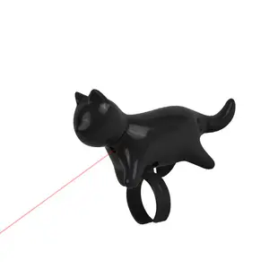 Pet Cat Interactive Fun Ring Fingertip Cat Teaser Laser Toy