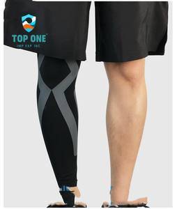 Top One Compression Sports Genou Jambe Manches Wrap Garde Chaussettes Football Football Baseball Veau Brace Support - Product Image 3