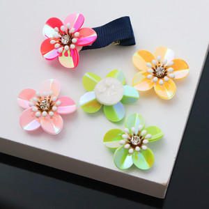 Thiết Kế Mới Đẹp 3D Sequin Flowers Thêu <span class=keywords><strong>Patch</strong></span> Cho Trang Phục - Product Image 1