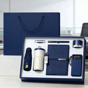 Coffret Cadeau d'Entreprise Haut de Gamme Personnalisé avec Support de Tasse et Carnet Électronique pour Activités Promotionnelles et Souvenirs d'Entreprise - Product Image 1