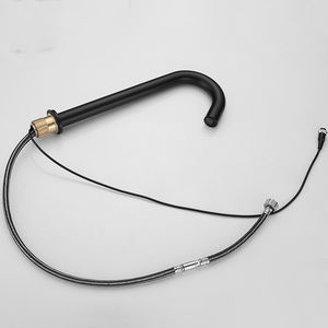 Robinet <span class=keywords><strong>de</strong></span> salle <span class=keywords><strong>de</strong></span> bain moderne en laiton noir mat à capteur automatique, sans contact, à arc élevé, mitigeur <span class=keywords><strong>de</strong></span> lavabo sur pied en céramique pour hôtel et maison - Product Image 5