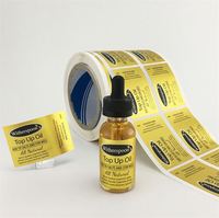 Impression d'étiquette de flacon personnalisée d'huile essentielle adhésive de 10 ml, étiquettes en vinyle pour bouteilles d'huile essentielle de 30ml