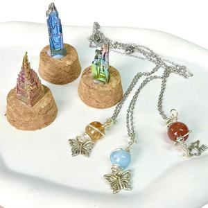 Fábrica de piedras preciosas semipreciosas, cristal curativo, citrino de lujo, conjunto de materiales mixtos de colgante y bismuto para Feng Shui - Product Image 1