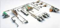Ligne de traitement automatique multifonctionnelle des fruits et légumes avec mélangeur pour l'extraction de jus et l'équipement de concentration