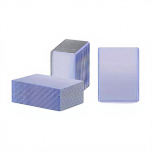 Protège-cartes rigides en PVC extra épais 35Pt, sans couture, imprimés au laser, taille personnalisée, sans fermeture, pour cartes de crédit et cartes à collectionner - Product Image 1