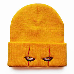 Bonnet d'hiver en plein air unisexe pour enfant, tricoté, casquettes drôles, Pennywise, yeux effrayants, <span class=keywords><strong>chapeau</strong></span> pour enfants, <span class=keywords><strong>Bob</strong></span> décontracté, chapeaux à l'extérieur - Product Image 5