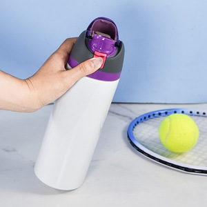 BORGE Customized 24oz Double Wall Vacuum Insulated Fruits Cup <strong>Flasks</strong> Stainless Steel Water Bottle <strong>With</strong> <strong>Straw</strong> for Sports Travel - Product Image 4