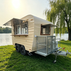 Mobile Food Truck Ice Cream Trailer Mobile Kitchen Fast Food Trailer Overseas Food Trailer Double Axle <b>Small</b> Food Trailer - Product Image 6