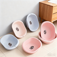 Bassin en plastique empilable, gain de place, salle de bain, buanderie, lavage, bol