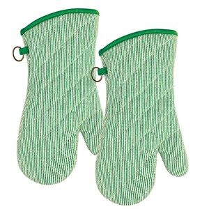 Ensemble de gants de <span class=keywords><strong>four</strong></span> imprimés résistants à la chaleur, antidérapants et durables en coton - Product Image 1