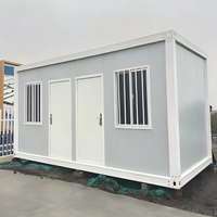 Contenedor Modular de Bajo Costo y Rápida Instalación, Casa Prefabricada de 2 Dormitorios, Desmontable y Reutilizable, para Oficina o Alojamiento