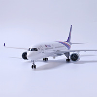 Superbe modèle A350 de Thai Airlines de 47 cm, qualité supérieure, avec support d'exposition inclus, objet rare, cadeau idéal pour garçons