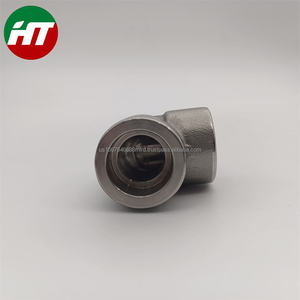 A105N ASTM A105 Raccords de tuyauterie en acier au carbone Té mâle à 90 degrés et 3000lb Dn20 Sw Asme B16.11 Coude Liste de prix - Product Image 3