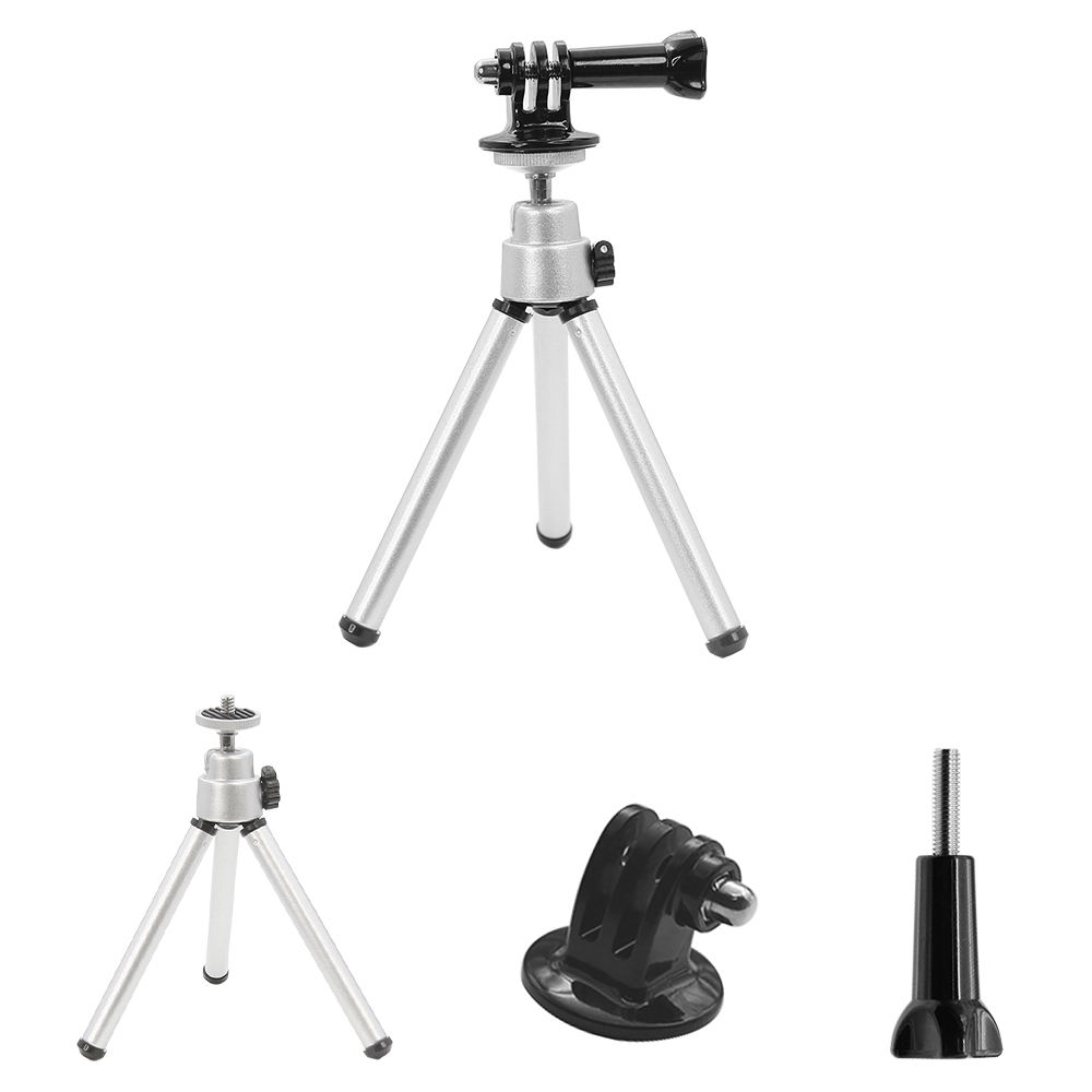 HONGDAK Table Mini Flexible Tripod 360 Degree Rotation Portable Stand with Phone Clip for Gopro Camera Xiaomi Huawei iPhone