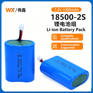 Paket Baterai Lithium Weixin 18500 7.4V 2 Seri 18500 Terhubung Bersertifikasi KC Korea Selatan Paket Baterai Lithium Isi Ulang - Product Image 1